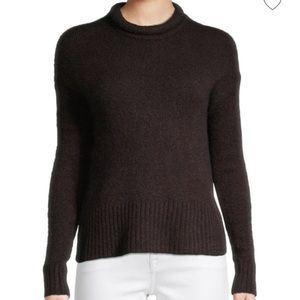 NEW Madewell Fulton dropped shoulder sweater heather raisin XS